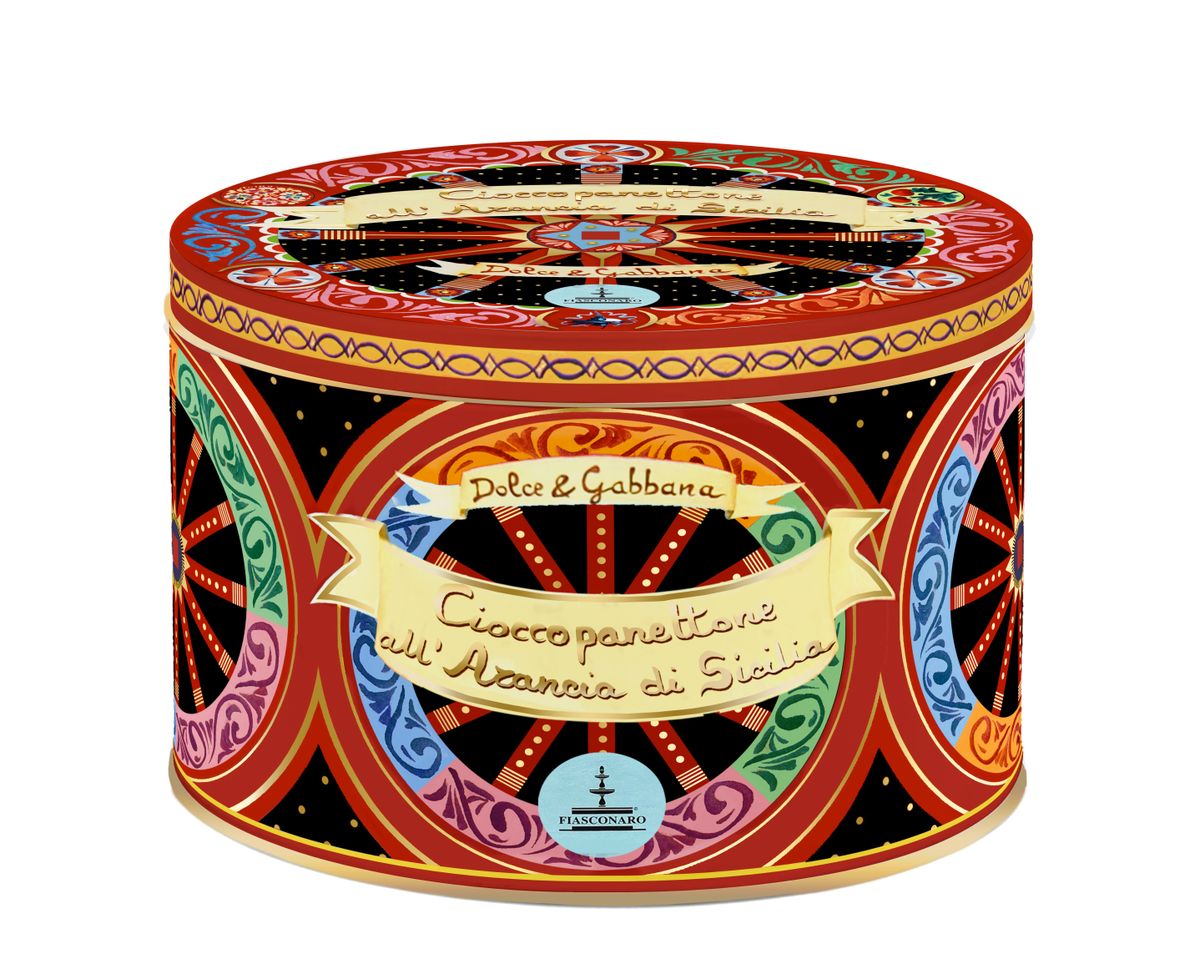 Panettone Gourmet Naranja y Chocolate Dolce Gabbana Lata 1kg