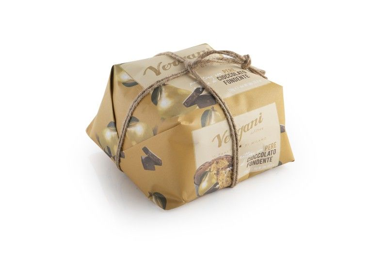 Panettone Gourmet Pera y Chocolate Fondente 750 grs Vergani