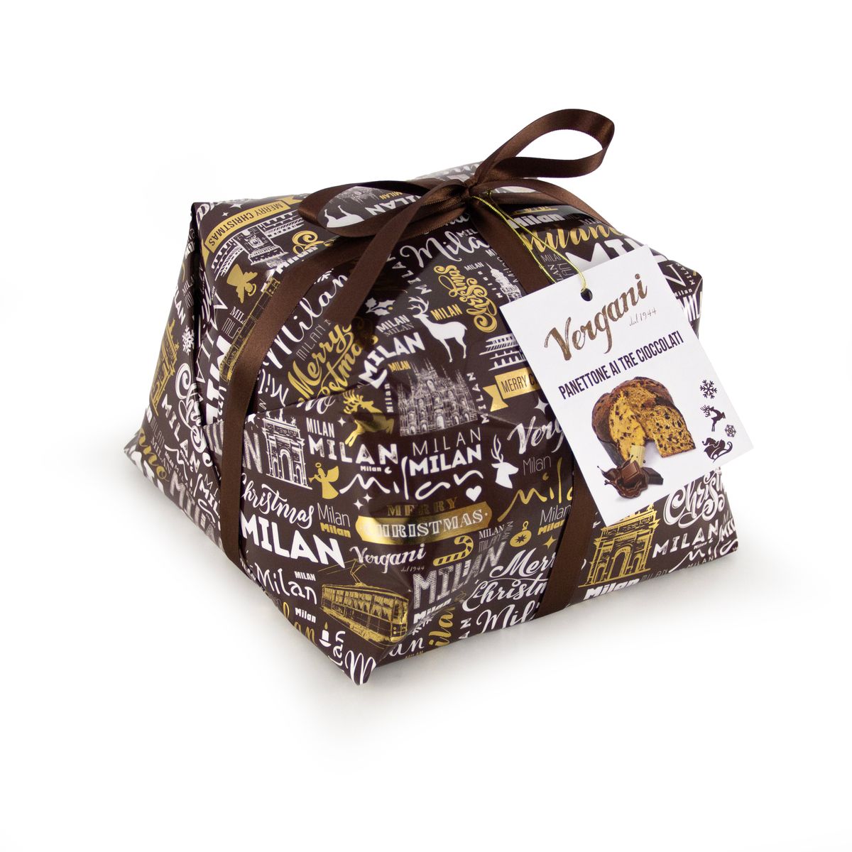 Panettone Tres Chocolates 750 kg Vergani