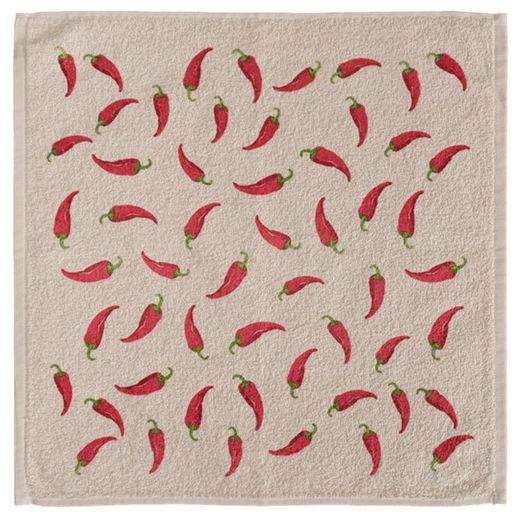 Risart Chili Peppers Frotté 50x50 cm