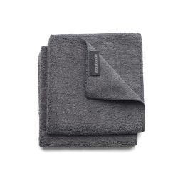 Paños de cocina de Microfibra Set de 2 30x30 cm Gris Oscuro Brabantia