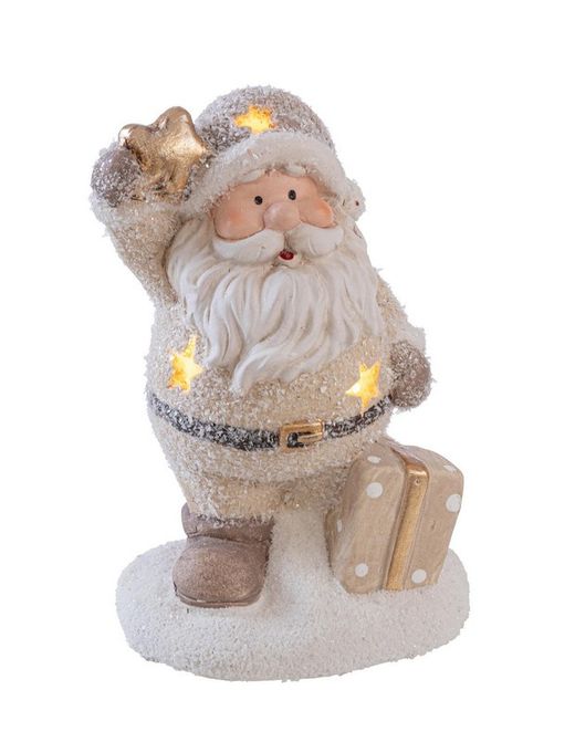 Jultomten Med LED-ljus Keramik Bizzotto