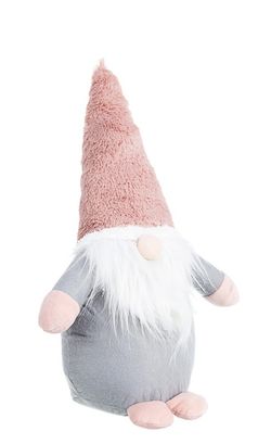 Medium pink gray Santa Claus