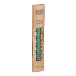 Papel de Regalo Navideño Verde Marrón 5 Piezas 71 x 12,5 cm Edelmann