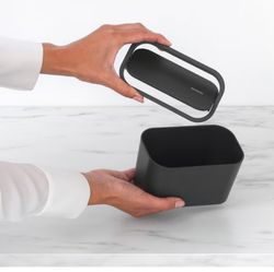 Papelera encimera Cajita para desperdicios Gris Oscuro Brabantia
