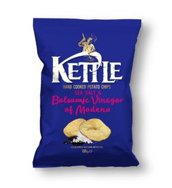 Patatas fritas con sal marina y vinagre balsámico 130 g Kettle Chips