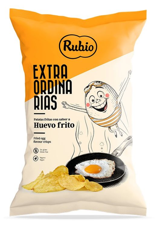 Patatas fritas sabor huevo frito 110g