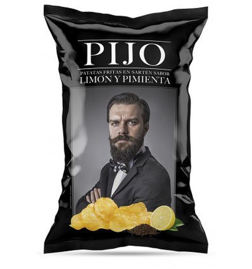 Patatas pijo sabor limón y pimienta 130g