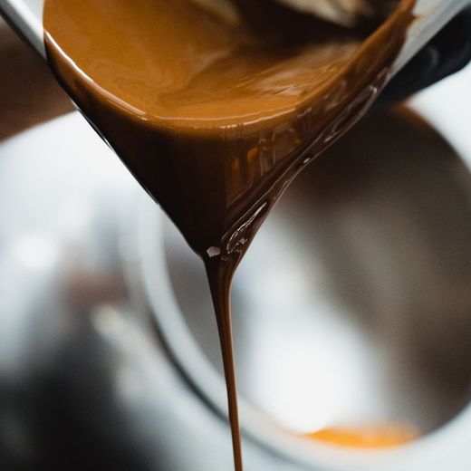 Pecannöt med mörk choklad 60% Burk 75 gram La Rosala Nötter