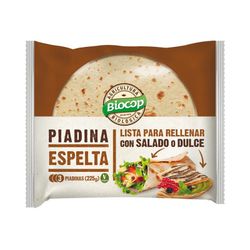 Piadina trigo espelta biocop 225 g bio ecológico