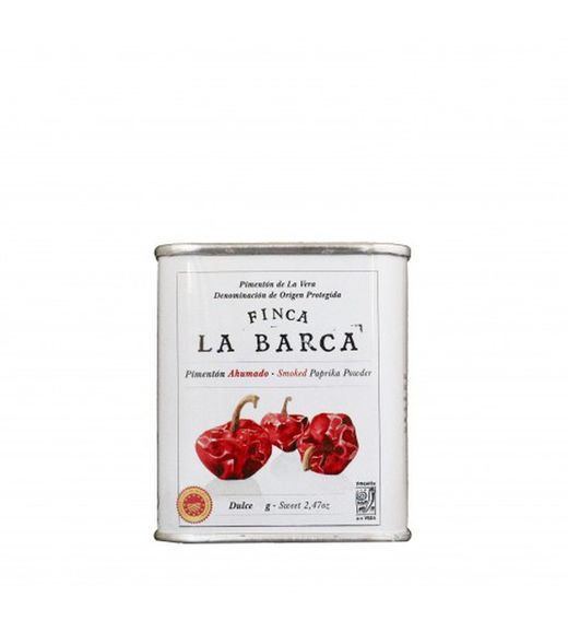 Pimentón de la vera ahumado dulce  finca la barca