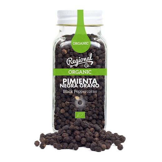 Biologische zwarte peperkorrel 80 gr Regional Species Co