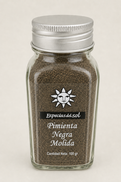 Pimienta negra molida  Especias del Sol 100 grs