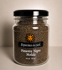 Pimienta negra molida  Especias del Sol 350 grs