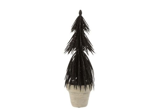 Christmas Tree in Pot with Glitter