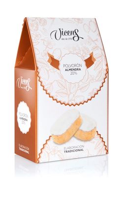 Polvorón almendra 20% 300 grs Vicens