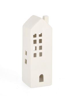 Ljusstake Jul Forma Hus Vit Bizzotto