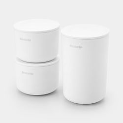 Portaalgodones Botes organizadores Blanco Brabantia