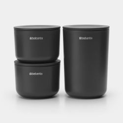 Portaalgodones Botes organizadores Gris Oscuro Brabantia
