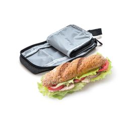 Porta-bolsa de boca ajustável íris mosqueada preta