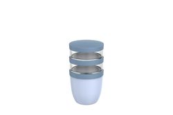 Portacomida Ellipse triple 500 ml + 2 x 200 ml Nordic Blue Mepal