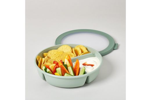 Food Carrier Hermetic Blue Nordic Bento Bowl Cirqula Mepal 250+250+500ml