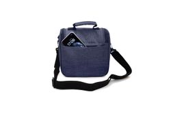 Portacomida Lunchbag Case Azul Jaspeada Iris