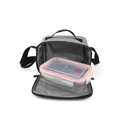 Lunchväska Goglass Grå matbärare (glasbehållare 840 ml) Iris