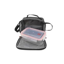 Portavivande Goglass Lunchbag nero (contenitore in vetro da 840 ml) Iris