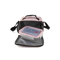 Porta-alimentos Goglass Lunchbag Rosa (recipiente de vidro de 840 ml) Iris