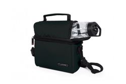 Portacomida Lunchbag Optimal Negro ( contenedor 600ml + 800ml + botella 350 ml) Iris