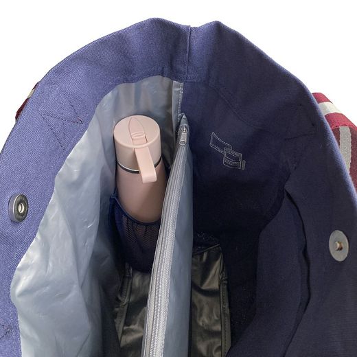 Lunchbag Tote Daily Transportadora de alimentos azul marinho sem recipientes de íris