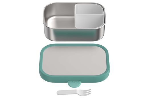 Portacomidas Infantil Acero con tenedor Campus Cool Mint Mepal