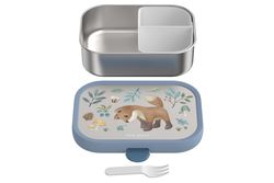 Portacomidas Infantil Acero con tenedor Campus Forest Friends Mepal