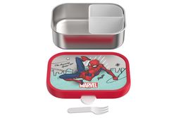 Portacomidas Infantil Acero con tenedor Campus Spiderman Mepal