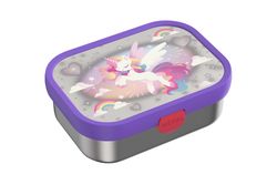 Portacomidas Infantil Acero con tenedor Campus Unicorn Glow Mepal