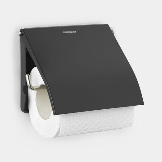 Portarrollos papel WC Matt Negro Brabantia
