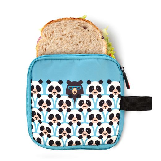 Portasándwich zipper and roll azul friends Iris