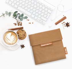 Portasnacks Snack'n'Go Duo Nature Marrón