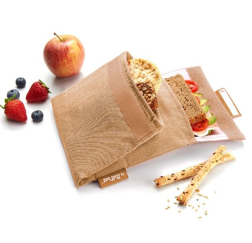 Portasnacks Snack'n'Go Duo Nature Marrón