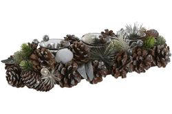 Christmas Decoration Candle Holder Pineapple Crystal Candles Green