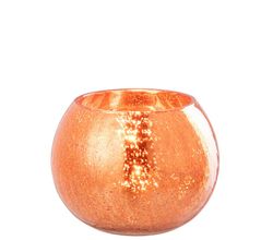Julelys holder, craquele glas, guld, mellem, Jolipa