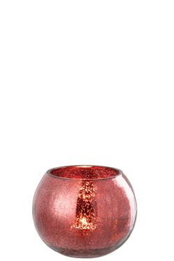 Porte-bougies Noël Rose Moyen Jolipa