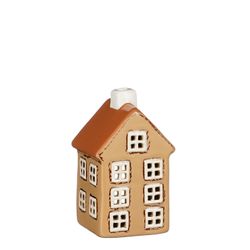 Portavelas Navideño Casa Marrón 7 x 6 x 11 cm Edelmann