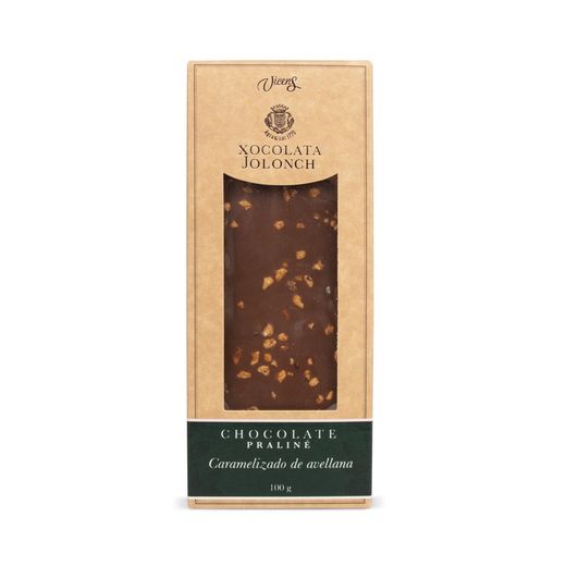 Chocolate bar praline with caramelized hazelnut jolonch 100 grs