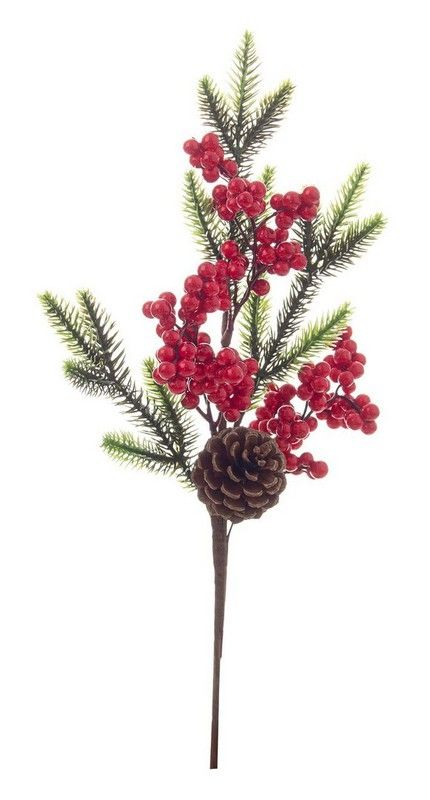 Rama Natal Decoração com Abacaxi 45 cms