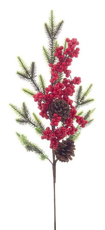 Rama Natal Decoração com Abacaxi 63 cms