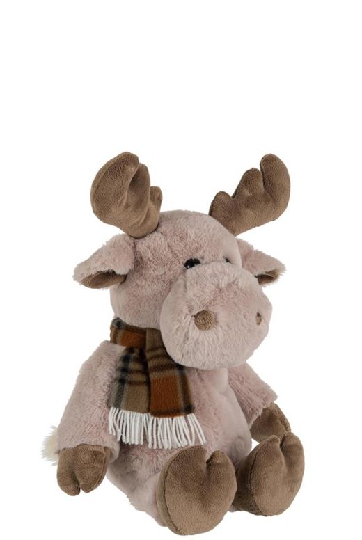 Pluche Rendier Beige Bruin Kwaliteit Cadeau Groot