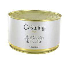Rillette d'anatra con 20% di foie d'anatra 180 g Castaign