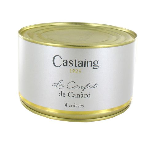Rillette d'anatra con 20% di foie d'anatra 180 g Castaign